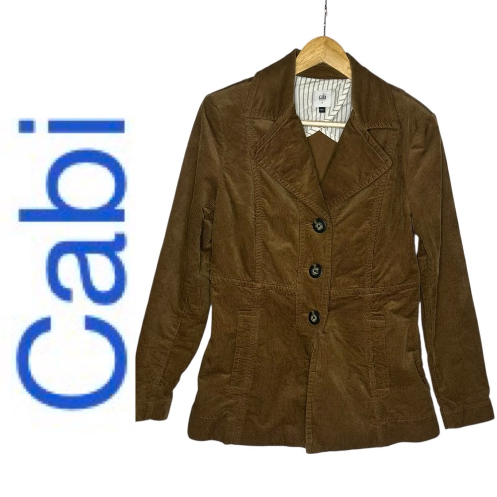 Cabi Brown Journey Corduroy Jacket S